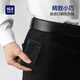 HAILAN HOME HLA MENS'S'S WATLET REAL COHDE CLIP CROP CROIS MULTI-CARDE PADE PAPELLE DES CADEAUX ANNIVERIERS CADEAUX CADEAUX CADEAUX DE CADEAUX POUR CONDION POUR LE MODE DE BIEN-BACK HOT BLACK [Boîte-cadeau haut de gamme]