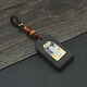 Bucklele retro ebony no-fly brand car keychain pendant for men and women high-end wooden gifts for couples peace ornaments 834-1# Tang Cai future promising ebony keychain