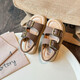 Children's Sports Fashion Sandals 2025 Summer New Boys Soft Bottom Beach Sandals Girls Casual Beige 31/Inner Length 19.4cm