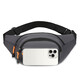 Belt bag men's multifunctional new sports mobile phone bag cashier bag running bag large capacity outdoor chest bag BJ680 black