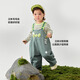 
Mini Bala overalls suit for boys and girls babies moisture absorption and quick dry cute fun T-shirt two-piece set spring new products
