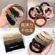 Thick Hair Tie Brown Hair Tie Ponytail Rubber Band Female Simple Temperament High Elasticity Hair Tie Diamond Pattern Hair Tie 10 Pieces