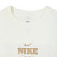 Nike (Nike) Coton Pure Coton à manches courtes lettre anglaise d'anglais imprimer le cou rond T-shirt violet filles décontractées Half Half manche HF6180-133 / Brave Confession / Bold Love S / 155 / 80A