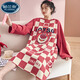 
Modal spring and autumn long-sleeved nightgown for women's autumn pajamas imitation cotton summer style 2025 new home clothing large size LX-16857 M