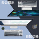 罗技（Logitech） K835 机械键盘 有线游戏键盘 TTC轴 84按键办公键盘 拼色键盘 罗技K835红轴-晨曦灰键帽款