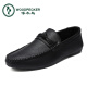 Zapatos de gorro de carpintero de carpintería 2024 zapatos para hombres de verano de 2024 zapatos de cuero de cuero casual británico de hombres transpirables transpirables para hombres d826 negros 40