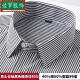 罗滨（LUOBIN）广东普宁衬衫男加厚加绒保暖长袖条纹白色衬衣中年青年商务休闲 BN26 保暖款 加绒 M 3890斤-100斤