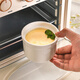 Sky Top Ceramic Stew Cup Waterproof Covered Bowl Bone China Soup Cup Steamed Egg Custard Bird's Nest Cup Household Single Serve Pure White 300ml