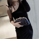 Kuqidaishu Clutch-Tasche für Frauen 2025 Chinesisches Valentinstag-Diamant-Inlay-Bankett mit Cheongsam Fashion Pailletten Handtasche Temperament Abendkleid Handtasche Diamant-Inlay Pailletten Clutch-Tasche