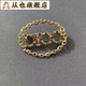 Congye letter bee brooch d family design niche pin for women 2 styles