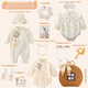 Domiamiakids Neugeborene Baby Kleidung Geschenkbox Frauenhunderttage Set Prinzessin Wind Vollmond Baby Geschenke Einjährige Geschenke Forest Alte Stil Prinzessin Langarmstil One One Size (0-4 Monate empfohlen) Vollmond