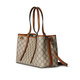 GUCCI (GUCCI) Bag de sac pour femmes sac Double G Emblem Series Nouveau petit sac fourre-tout Sac à bandoulière One-épaule 38 SECTION SMAL SMAL BEIGE / BRORN DARK 815214FAD6L9758