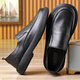 Birkniko Chaussures en cuir large à toe à pointe plate pour hommes pour hommes doux printemps et automne