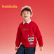 Balabala children's clothing boys' sweatshirts national style tops 2025 spring and autumn new year's wear trendy shopping mall same style 201125121107