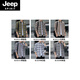 Jeep Spirit Plaid Camiseta informal de primavera y otoño Camisa de manga larga Top coreana Retro Summer Flin Jacket K12111 metros Azul + K12108 White XL 125-145Jin [Jin equivale a 0.5 kg]