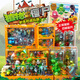 Planta contra zombie Planta genuina vs. Zombie Toys Pea Shooter God God Cowboy Zombie Juego completo Juguetes para niños 686-26 Bucket de hierro + Chili Janzador + Gun Flower