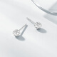 Chao Acer Platinum Ball Beads PT950 Platinum Earrings for Ear Supporting Small Earrings Priced Birthday Gift One Pair Approximately 0.85g