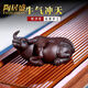Tao Jusheng's purple sand tea petting cow ornaments can be raised by the famous artist Chen Hongjun. Fully handmade bull-like tea play. Boutique buffalo tea play. Hand-made works by Chen Hongjun.