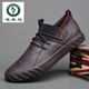 Specht 2025 Casual Lederschuhe Herbst und Winter Herren Schnürschuhe Freizeitschuhe Trendy Vielseitige Martin Boots Low-Borne Herrenschuhe Trend SS9889 Dunkelgrau 38