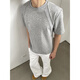 7 haut de giron déconstruit à manches courtes à manches courtes nouvelles American Retro Casual Loose Couple de T-shirt à mi-manche à mi-manche