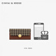 CinvaiKrose wallet women's long new coin wallet lock card wallet ladies clutch brown Brown gift box + tote bag