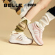 百丽（Belle）跑道系列阿甘鞋女商场同款运动休闲鞋3E829CM4 杏色 37 (235mm)
