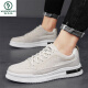 Woodpecker invisible inner height-enhancing men's shoes new canvas breathable casual and versatile soft sole black men's shoes fashionable CF9902 black (inner height 10cm) 39