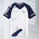 2025 new spring badminton suit men and women short-sleeved competition suit set quick-drying breathable sports competition training suit 7028 blue men's suit 2XL