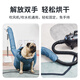 PINQUROME pet drying bag hair blowing tool for dogs and cats, special bathing quick-drying hair dryer for large dogs, automatic blow-drying bag, blue L code 20-40Jin Jin equals 0.5 kg