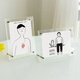 Jin Longxing 7-inch acrylic photo frame double-sided transparent display stand creative photo wedding photo stand universal