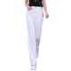Pier Cardin Weiße schmale Version Weitbein-Jeans für Frauen im Frühjahr und Sommer 2025 Neue dünne Frauenhose hohe Taille Slim Casual Lauer Hosen Weiß 9921 m [Empfohlen 95-105Jin [Jin gleich 0,5 kg]]