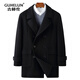 Gu Helun woolen coat for men's mid-length autumn and winter new men's double-sided wool coat for middle-aged and young fashionable casual jacket for men's tea camel XXL