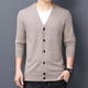 Zhaolu Cardigan Pullover mit Knöpfen Pullover mit mittlerem Alter Sweater Cardigan Herren koreanischer Stil Fashion Casual Jacket 860 Medium Grey XL 175/115135/155Jin [Jin ist gleich 0,5 kg]