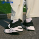 Filafusion Filafusion [mismo modelo en Zhang Hao] Zapatos para hombres 2025 Nuevos zapatos de lona de suela gruesa deportes y zapatos casuales negros/leche blanca 40
