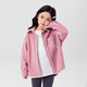 Zuoxi Girls' Shirt Plus Velvet Children's Retro Thickened 2025 New Girls' Polar Fleece Thermal Shirt Pink 140