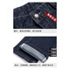 ROMON men's spring and autumn style men's business casual jeans straight and handsome mid-high waist elastic versatile thick long trousers 3886-Lanhei [Summer] Thin style 40 [Wait circumference 3 feet 1] Recommended weight 190-