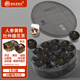 LauGutou Ginseng Five Treasure Tea Eight Tesure Tea Wolfberry Mulberry Polygonatum Cangua Corte de té para hombres Té de té tesoros Cistanche Locks Yang