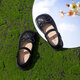 Red Dragonfly children's spring and summer girls' shoes single shoes soft sole baby girl's small leather shoes girl princess shoes Q43BPPY401 black 27