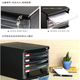 Deli Desktop Type File Cabinet с шкафом файла настольного стола с ручным управлением с блокировкой с индексной меткой четырехслойной ящик A4. Deli 9794 Четырехслойный файловый шкаф с информацией о блокировке (черный) 1 A4 ящик для рабочего стола Производители.
