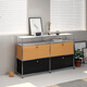 
XMSJ custom-made medieval USM module combination side cabinet stainless steel TV cabinet modern simple ins storage cabinet household use TV cabinet 9227*35*35