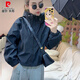 皮尔卡丹（pierre cardin）欧货休闲双拉链连帽夹棉冲锋衣女2025春秋新款百搭长袖夹克外套女 白色 M 85-115斤