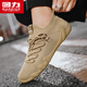 Huili Chaussures pour hommes Spring Mesh Chaussures décontractées pour hommes Soft Sole Light Running Shoes E897C Khaki 41