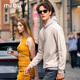 
Mr.BuMrBuBu Mr. Light and Loose Sweatshirt Men Outdoor Functional Style Contrast Color Hooded Long Sleeve KT15690 Oat Gray M 170/