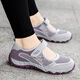 Adachiaki Lijian Zhang Kaili senior shoes for women in summer mother sandals middle-aged and elderly walking shoes anti-slip soft sole cloth shoes dancing square shoes d2931 gray purple 38