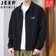Jeep (Jeep) Jacke Herren Frühling und Herbst 2025 Neues Hemd Revers Herbst Herren Work Jacke Frühherbst-Jacke Top [Upgrade-Version] K12806 Black [Empfohlen 180-200jin [Jin Equals Equals]] 5xl