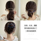 SAHANE Zuoyu versatile large one-word buckle hairpin women's back head hairpin simple solid color one-word buckle twist hairpin one-word clip purple gray