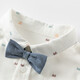 DAVE&BELLA spring new children's clothing, children's shirts, college style boys' long-sleeved shirts, fashionable children's clothes, baby boy tops, white, in stock, 120 cm (recommended height 110-120cm)