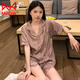 Catman (Miiow) Nuevo pijama de estilo chino para mujeres en verano se puede usar un nuevo estilo de manga corta para el verano con la ropa del hogar de seda real de hielo delgado BS13077 Butterfly M