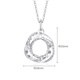 Chao Acer Platinum PT950 Platinum Necklace Women's Möbius Ring CNC Birthday Gift Price Approximately 3.4g