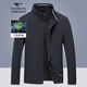 Septwolves Jacket Men's Autumn Jacket Men's Business Stand Collar Casual Top Single Jacket Windproof Jacket Cadre Men's Clothing